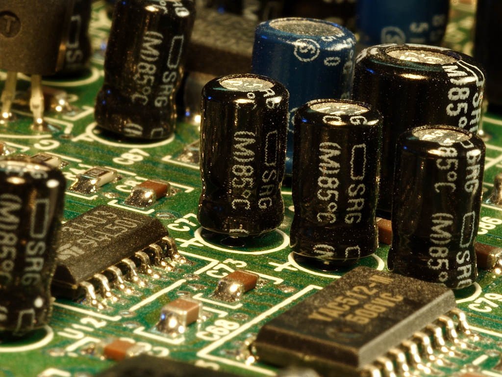 capacitors, electronics, circuit board-3588.jpg